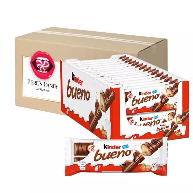 Ferrero Kinder Bueno, Schokoriegel mit Milch-Haselnuss-Creme (30 x 43 g)