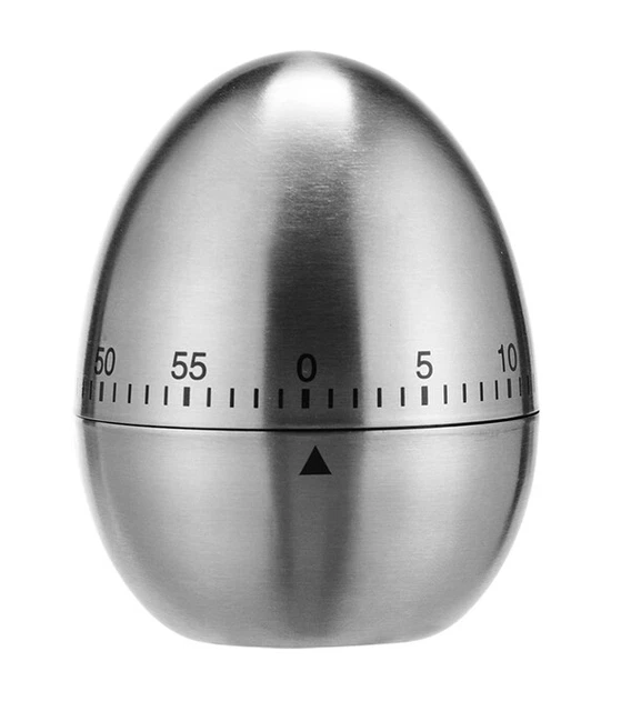 MasterClass Eieruhr Aus Edelstahl – 3-Minuten-Sanduhr, Matt Silber, Mit Filzboden, Für Perfekt Weichgekochte Eier