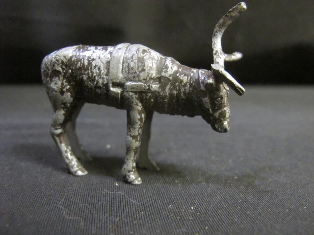 Plomb Creux Décoratif BF - Motif Renne Brun (animaux Sauvages), Objet D'occasion, Fabriqué En France