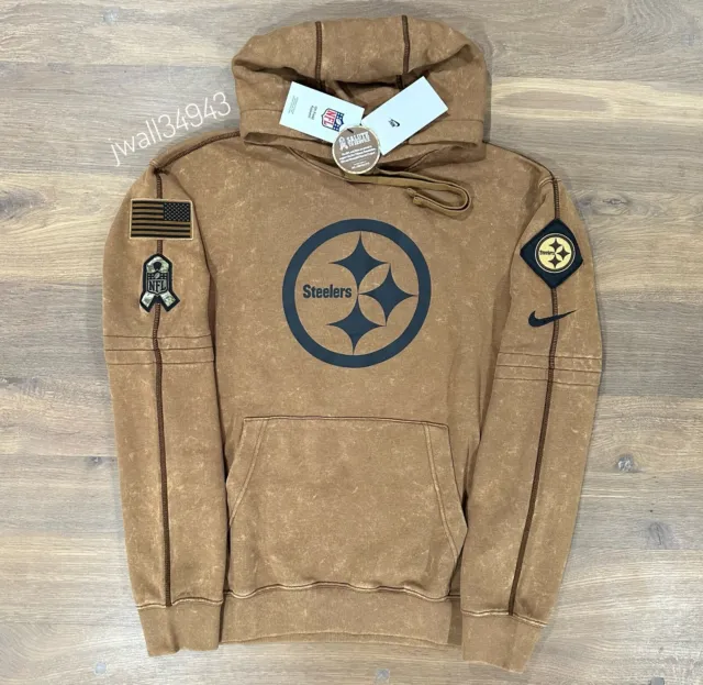 AUTHENTIC Nike Pittsburgh Steelers Men's 2023 NFL Salute To Service Hoodie NEW