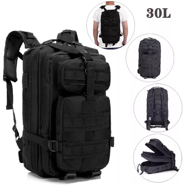 Outdoor Military Bag 30L Tactical Backpack Rucksack Camping Hiking Travel Bag US