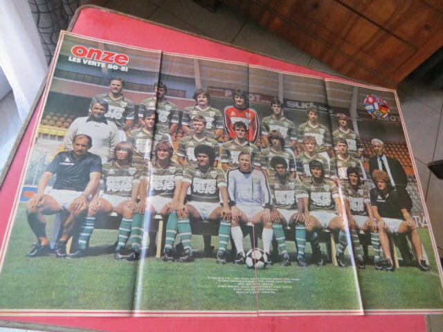 Poster Vintage ASSE – Saint-Étienne – Saison 1980/1981 – Dominique