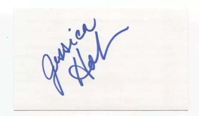 Jessica Holmes Signed Index 3x5 Card Autographed Signature Actress Comedian