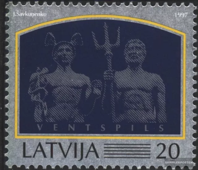 lettonie 458 (complète edition) neuf avec gomme originale 1997 port