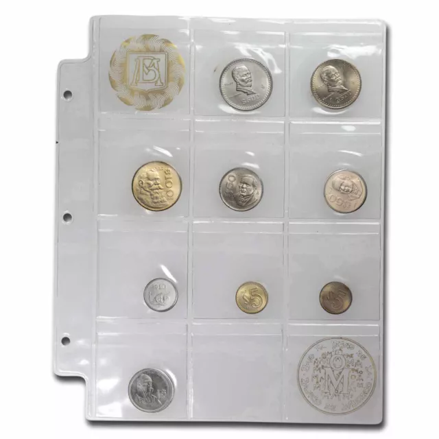 1987 Mexico 1 Peso-500 Pesos 9-Coin Mint Set - SKU#283377