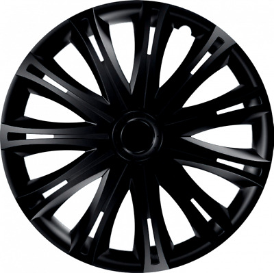 Peugeot Full Set Of 4 15" Inch Hub Caps Wheel Trims Cover Abs Plastic Black