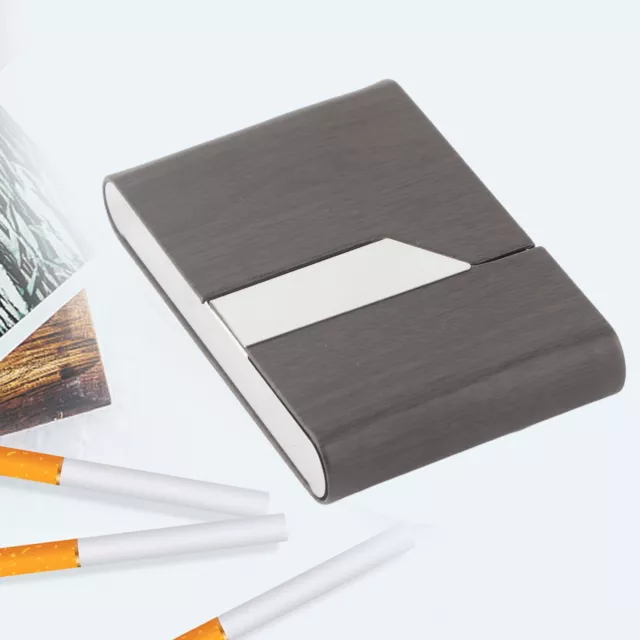 (Black)Slim Multifunctional Cigar Cigarette Storage Card Case Pocket Box