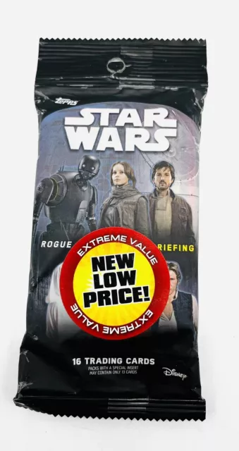 Topps Star Wars Rogue One Mission Briefing Trading Cards Cello Pack - NEW/SEALED