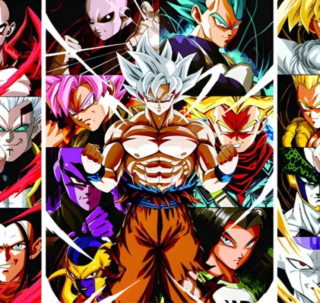 Dragon Ball Multiverse 3D Holographic Poster - Goku Through Eras