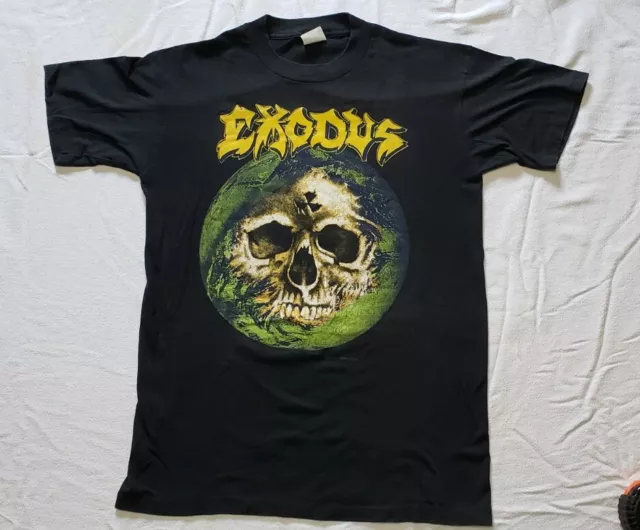 1989 Vintage Exodus Fabulous Disaster Tour T-Shirt Size Large - Original Owner