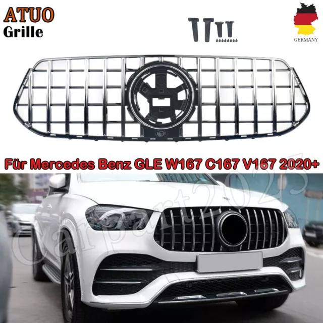 Sport-Panamericana GT Kühlergrill Für Mercedes GLE V167 W167 C167 AMG Chrom 2020