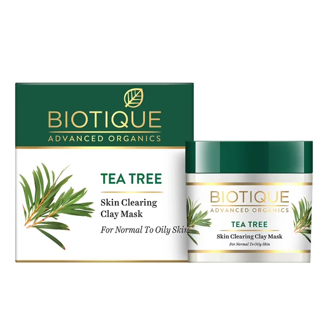Biotique Advanced Organics Tea Tree Skin Clearing Clay Mask (70gm)