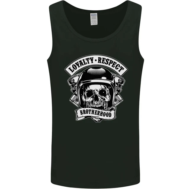 Respect Brotherhood Motorcycle Biker Bike Mens Vest Tank Top