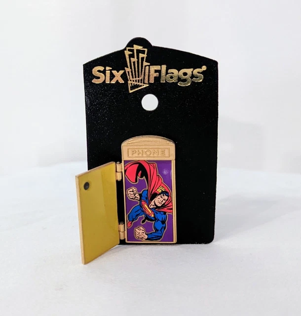 Superman Six Flags Phone Booth Pin Superman Six Flags Phone Booth Pin