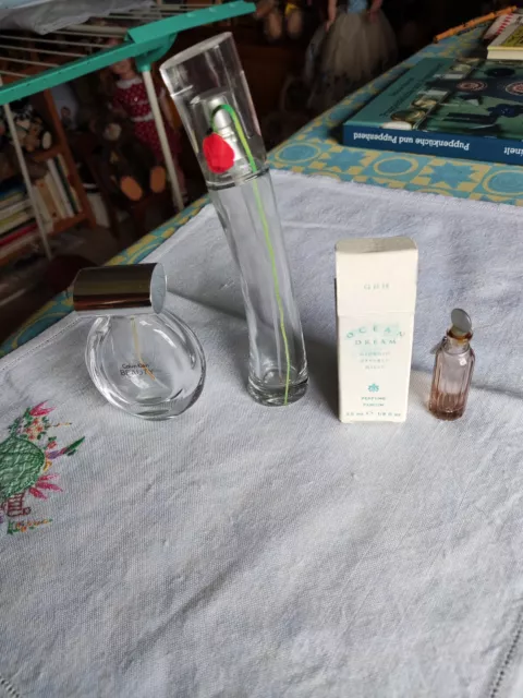 Parfümflasche Parfum Flakon leer , 3 Stück, Kenzo, Beauty Calvin Klein, Ocean Dr