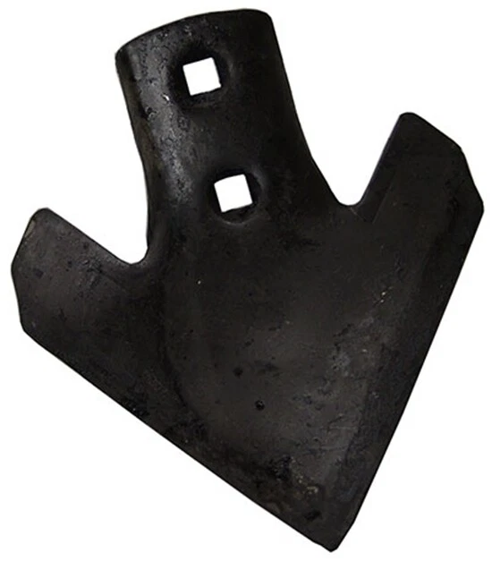 92407 7" 1/4" Thick Agricultural Field Cultivator Sweep 1 3/4" CTC 7/16" Bolts