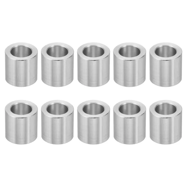 M10 Aluminum Spacers, 10 Pcs Metal Spacer Aluminum 10.2mm IDx16mm ODx15.9mm L