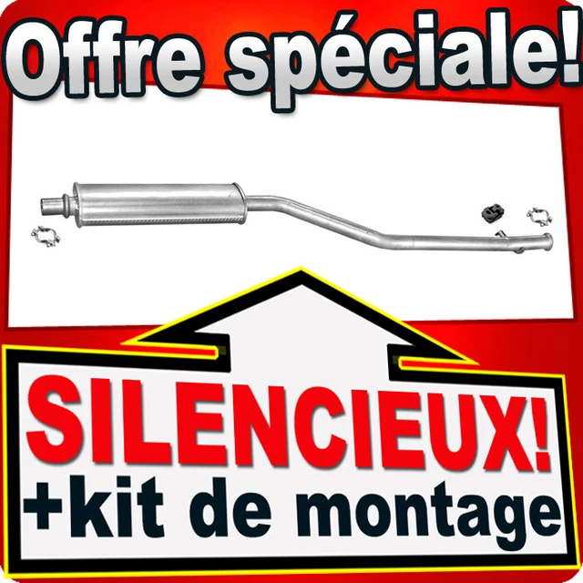 Silencieux Intermédiaire Pour Citroën Xsara Picasso 1.6 90cv 1999-2001 - Marque BFC - Neuf - Garantie 2 Ans