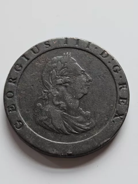 1797 : British King George III Cartwheel Penny Coin