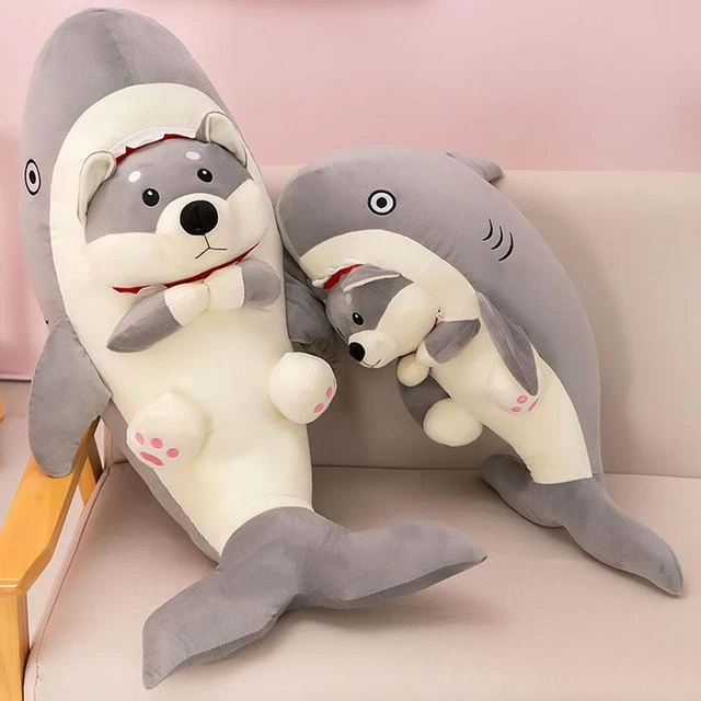 Shark Dog Bee Sleeping Long Throw Pillow Doll D9U2