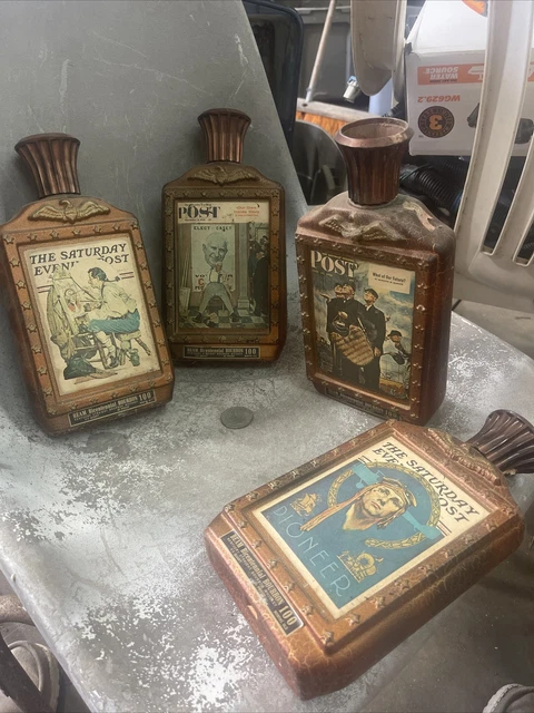 Beam Vintage Saturday Evening Post Beam Bicentennial Bourbon Whiskey  Decanter