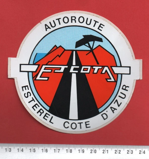 Escota Autoroute Esterel Cote D Azur -  Autocollant *056*