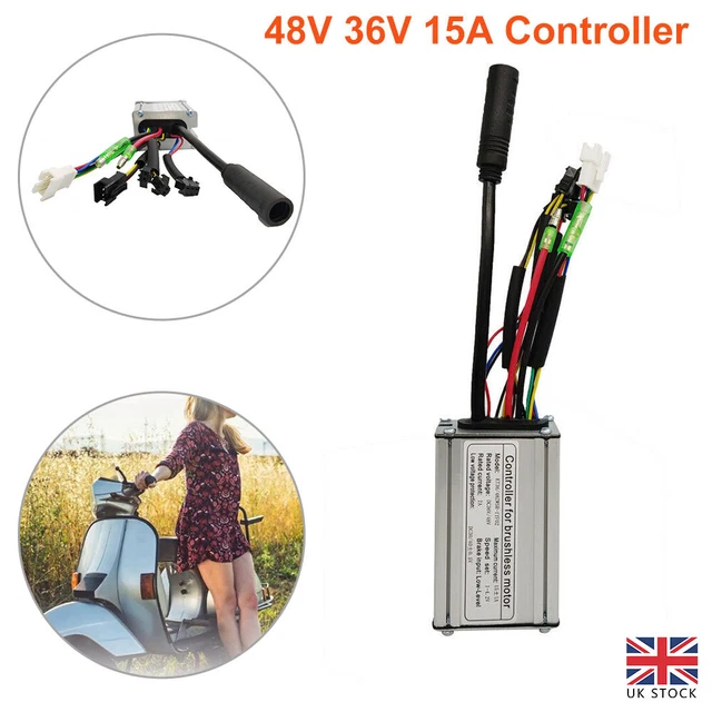 UK 48V 36V KT-15A Brushless Motor Controller for E-Bike Electric ...