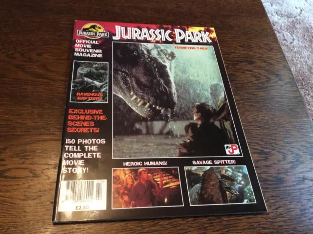 Jurassic Park -official movie souvenir magazine from 1992.
