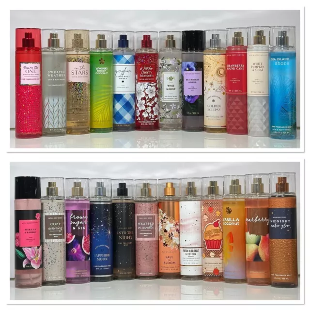 Bath & Body Works Fine Fragrance Body Mist Spray 8 fl oz - NEW - Pick Your Scent