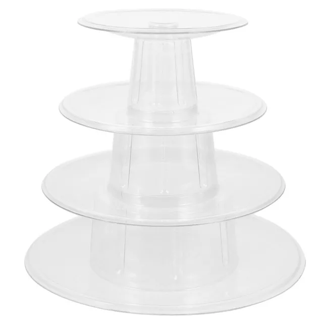 MACARON TOWER STILL: Clear Cake Stand for Desserts & Parties