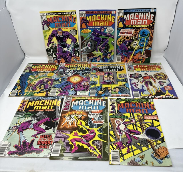Machine Man Marvel Comics # 1 2 3 4 6 9 10 11 12 & 13  (Bronze Age)