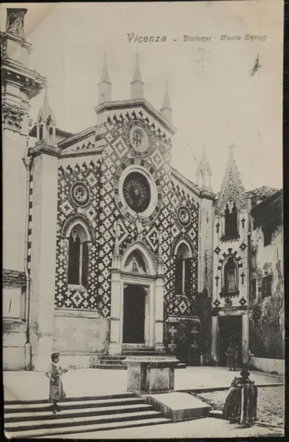 Cartolina Vicenza - Dintorni. Monte Berico / FP - Viaggiata 1912