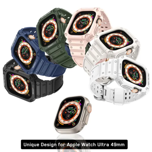 Correa Deportiva de una sola pieza con Funda Para Apple Watch Ultra2 /Ultra 49mm