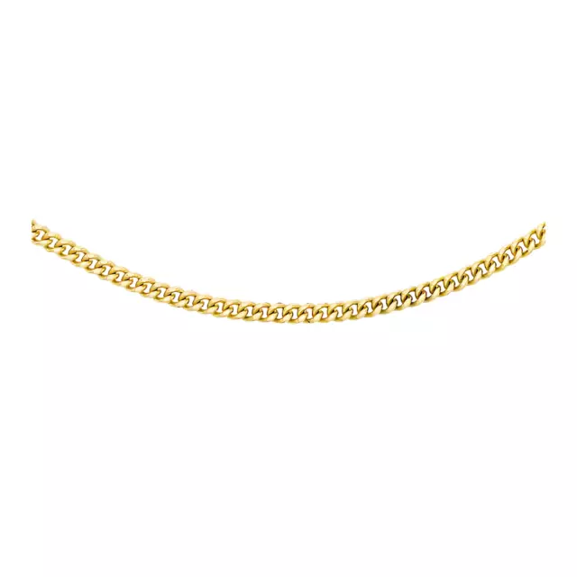 NEW 9ct Yellow Gold 20 Diamond Cut Curb Chain Necklace - Classic Staple