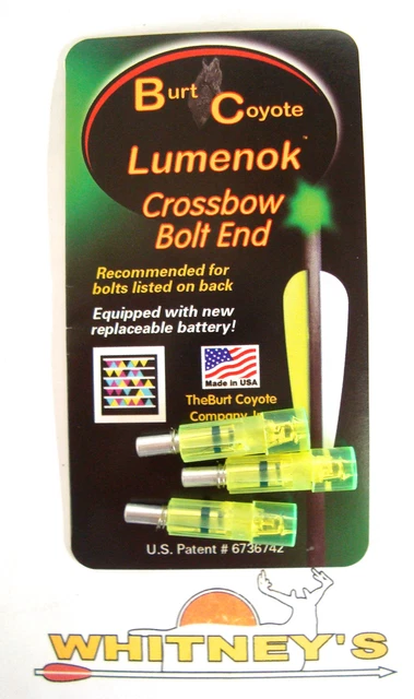 Burt Coyote Lumenok Impact Flat Bolt - Green - 3pk - CI3000F3G
