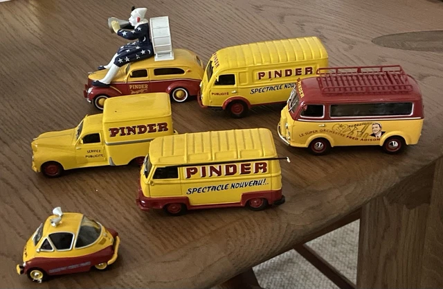 Lot De 9 Miniatures Altaya 1/43 - Véhicules Du Cirque Pinder - Collection