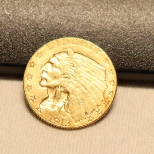 1913 US 2 1/2 Indian Gold Piece AU