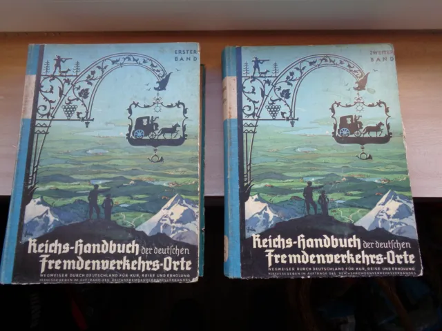 Reichshandbuch der deutschen Fremdenverkehrsorte 1939  Band 1 und 2 /  11. Ausg.