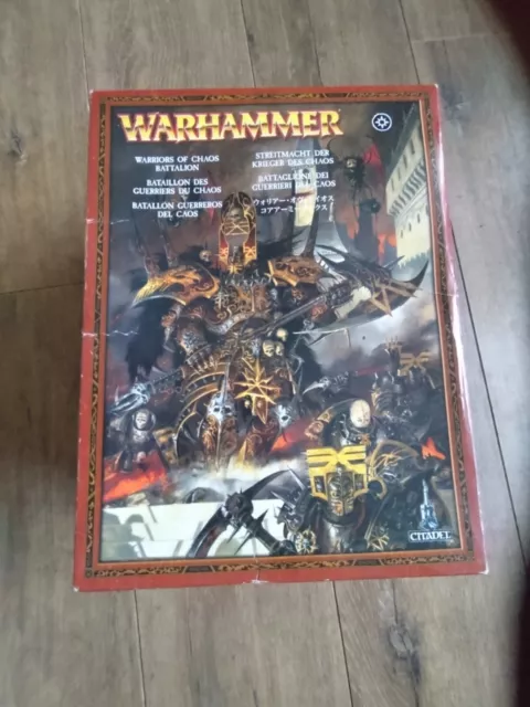 Warhammer Warriors Of Chaos Battalion Set - Not Complete - Spares.