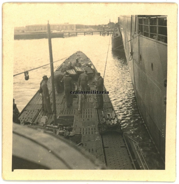 ORIG. FOTO UBOOT U504 im Hafen Schiff Submarine Uboot 1941 EUR 7,99