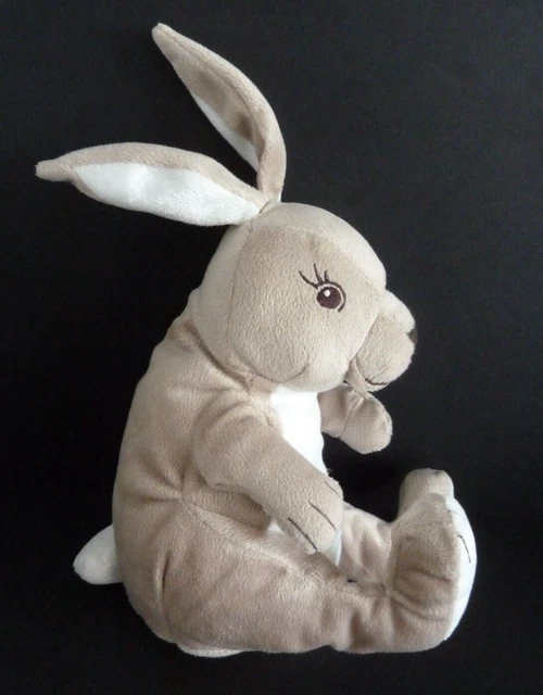 H6. DOUDOU PELUCHE IKEA LAPIN beige marron clair blanc 18cm +oreille  ETAT NEUF*