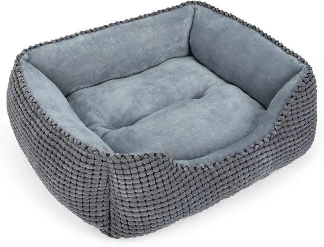 Dog Bed for Large Medium Small Dogs, Rectangle Washable Sleeping Puppy Bed, Orth