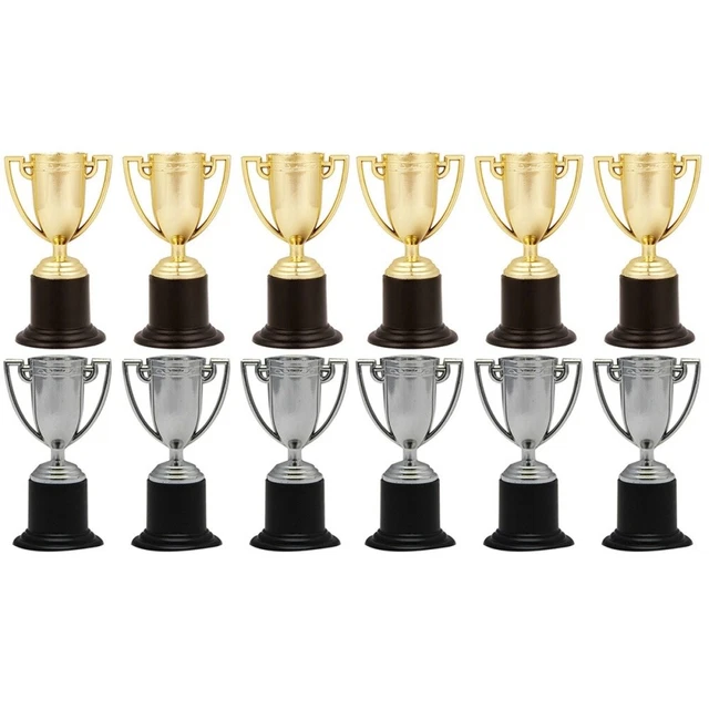 12 PCS Small Trophy Children Trophy Toy Kids Trophy Decor Children Race Game