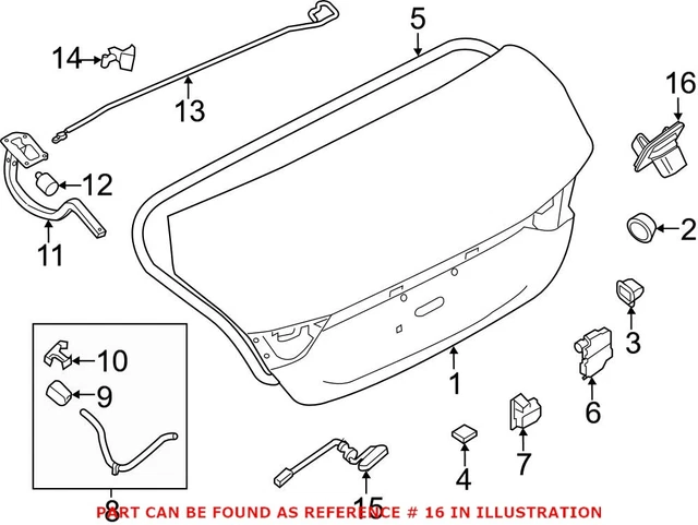 Genuine OEM Rear Park Assist Camera For Nissan 284425AA0A