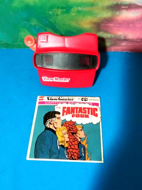 FANTASTIC FOUR View Master Picture Reels Marvel Comics VTG 1979 w/ 3D Viewer