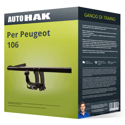 Auto-Hak Gancio traino adatto per Peugeot 106 I Tipo 1A/1C estraibile Auto Hak NUOVO 