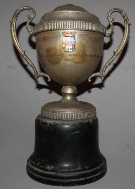 1960 Spanish Government Of Madrid Silverplated Reward Cup