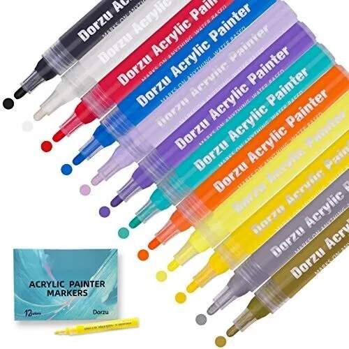 SILVER PAINT PEN 0.7mm Extra Fine Point Paint Marker Non-toxic Waterproof  Mar *ы $2.69 - PicClick AU