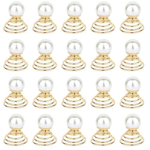Vpang 20 Pcs Spiral Hair Pins Swirl Hair Twists Coils Hair Clips Wedding