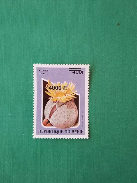 Bénin surchargé overprint 4000f sur 400f MNH neuf Orchidée SANS Colis Postaux